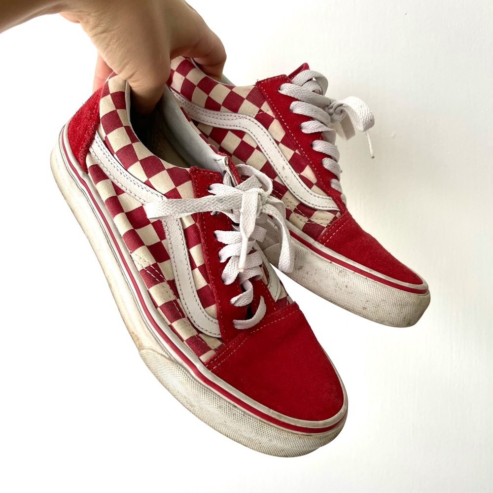 Red Checkered Vans - Picture 3 of 7